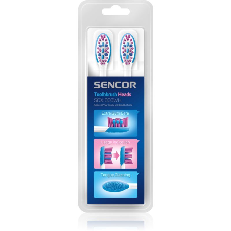 Sencor SOX 003WH vaihtopäät hammasharjaan 2 kpl
