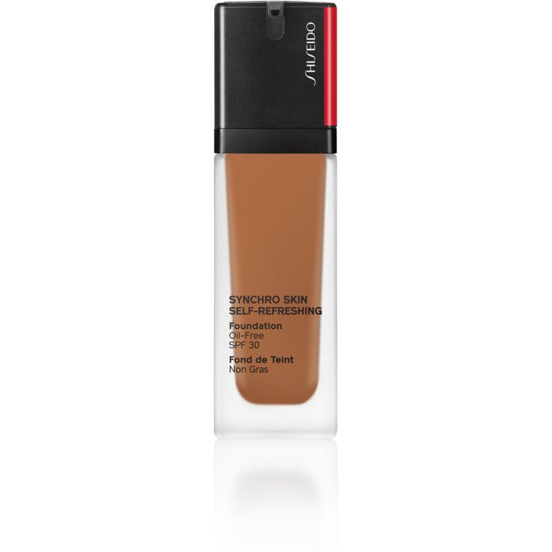 Shiseido Synchro Skin Self-Refreshing Foundation pitkäkestoinen meikkivoide SPF 30 Sävy 460 Topaz 30 ml