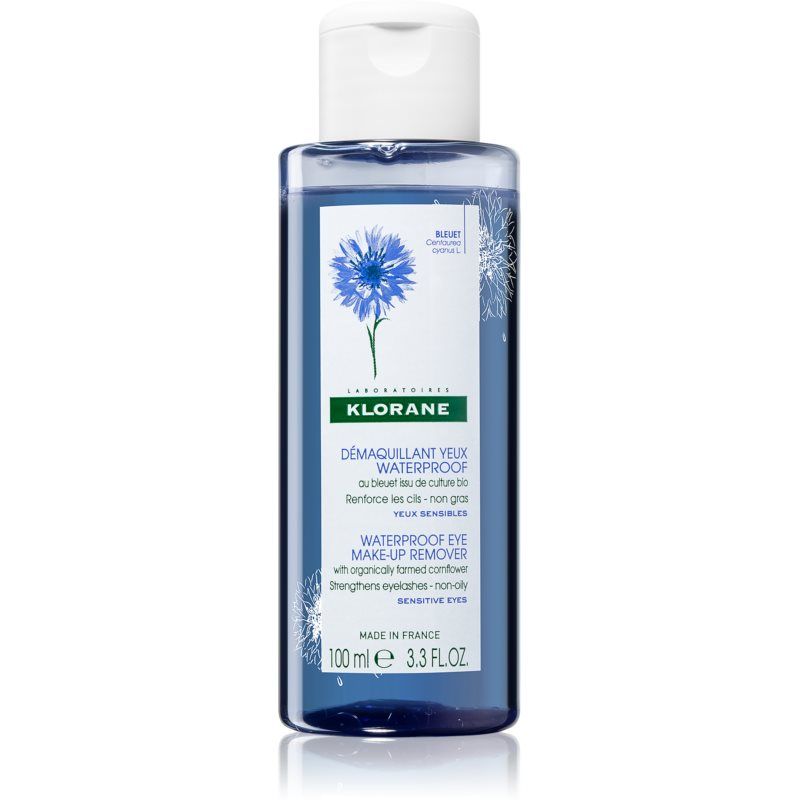 Klorane Cornflower vedenkestävän silmämeikin poistoaine Herkälle Iholle 100 ml