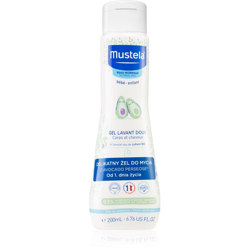 Mustela Bébé Bain vartalo- ja hiuspesugeeli Lapsille 200 ml