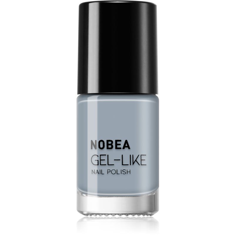 NOBEA Day-to-Day Gel-like Nail Polish geelimäinen kynsilakka Sävy Cloudy grey #N10 6 ml