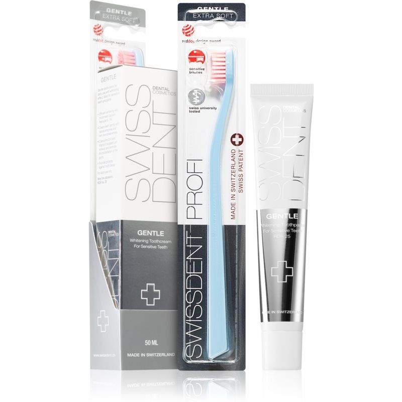 Swissdent Gentle Combo Pack setti täydellisen puhtaisiin hampaisiin Mint