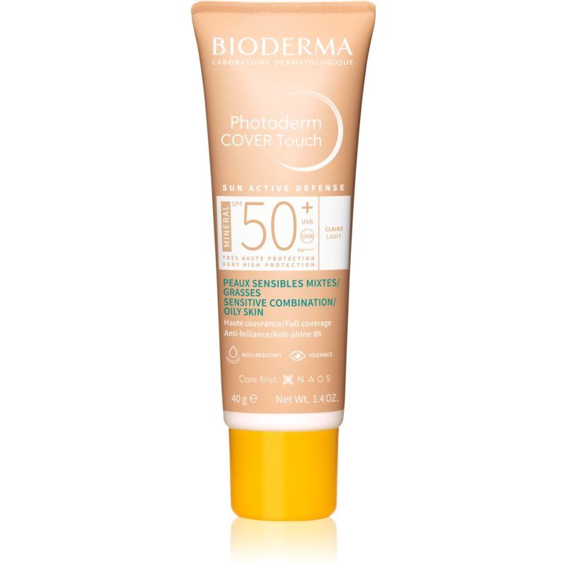 Bioderma Photoderm Cover Touch erittäin peittävä meikkivoide SPF 50+ Sävy Light 40 g