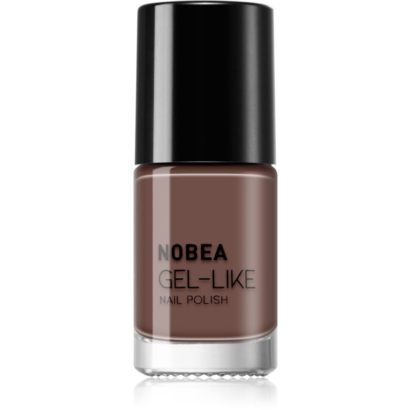 NOBEA Day-to-Day Gel-like Nail Polish geelimäinen kynsilakka Sävy Dark mocha #N06 6 ml