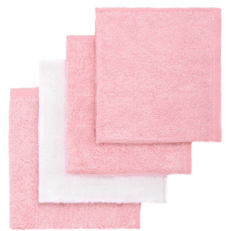 T-TOMI BIO Bamboo Baby Washcloths pesuliina Pink 25 x 25 cm 4 kpl