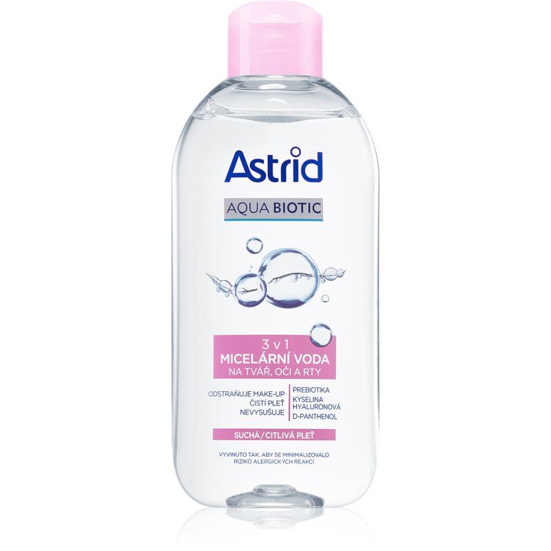 Astrid Aqua Biotic misellivesi 3in1 Kuivalle ja Herkälle Iholle 400 ml
