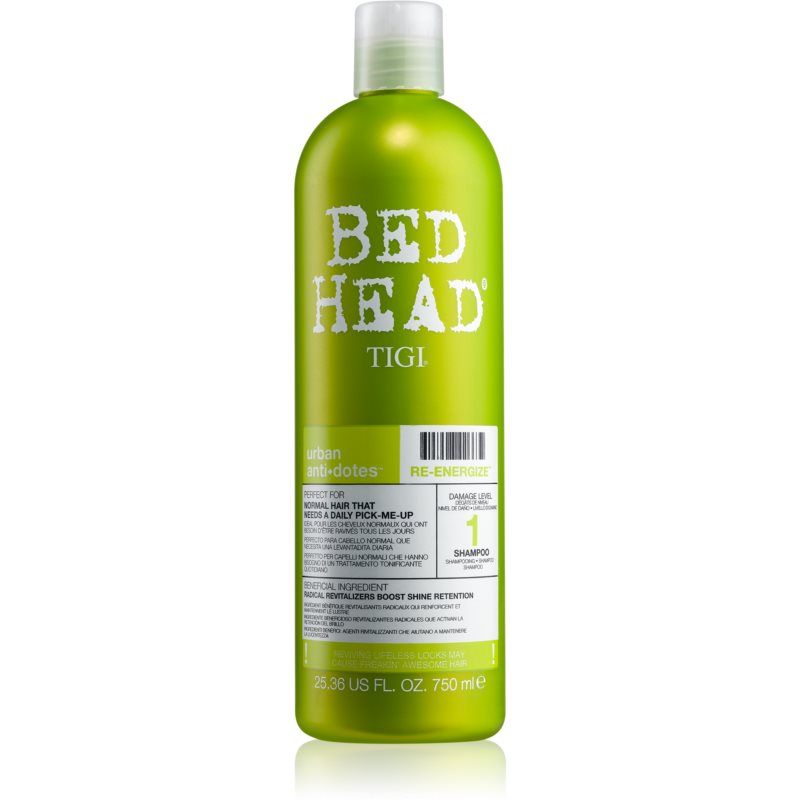 TIGI Bed Head Urban Antidotes Re-energize shampoo Normaaleille Hiuksille 750 ml