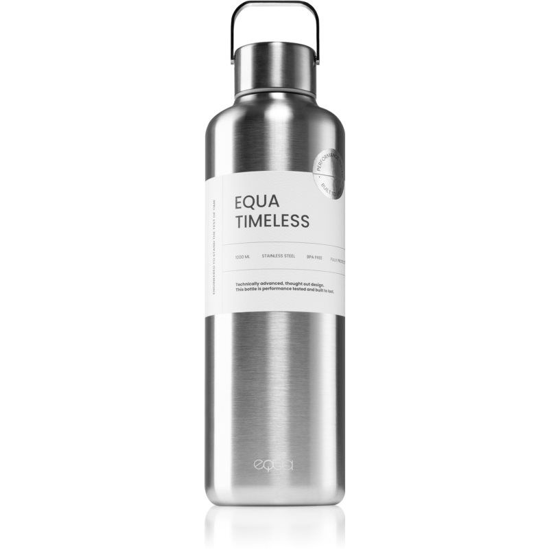 Equa Timeless juomapullo ruostumattomasta teräksestä väri Steel 1000 ml