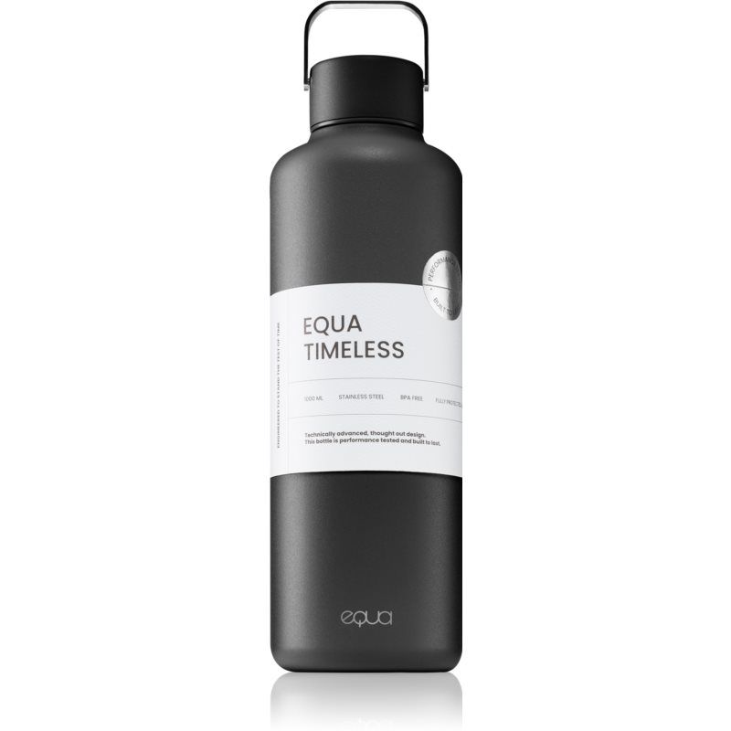 Equa Timeless juomapullo ruostumattomasta teräksestä väri Dark 1000 ml