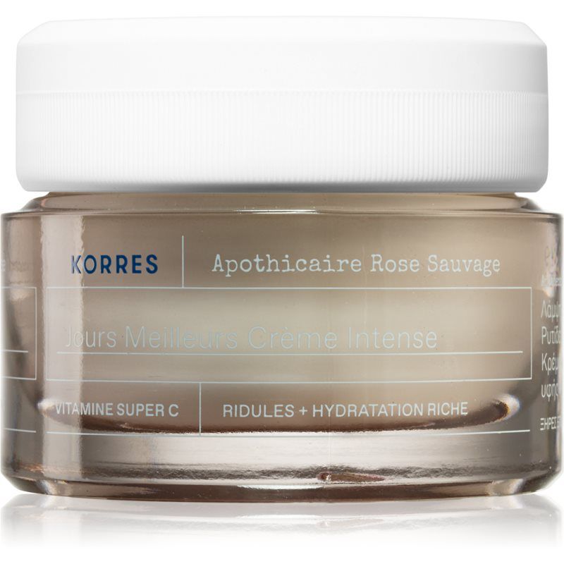 Korres Wild Rose kirkastava päivävoide Kuivalle Iholle 40 ml