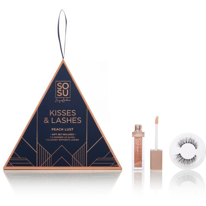 SOSU Cosmetics Limited Edition Kisses & Lashes lahjasetti Peach Lust
