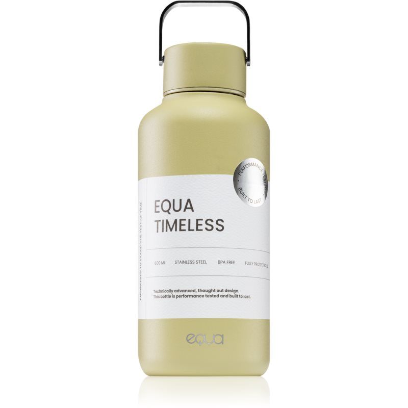 Equa Timeless juomapullo ruostumattomasta teräksestä Pieni väri Matcha 600 ml