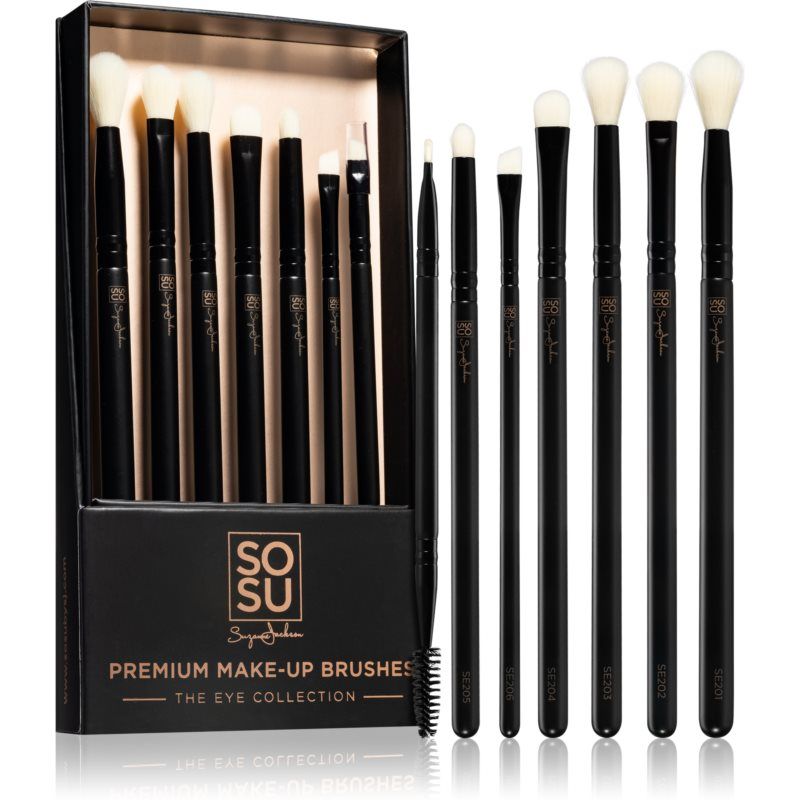 SOSU Cosmetics Premium Brushes The Eye Collection sivellinsetti 7 kpl