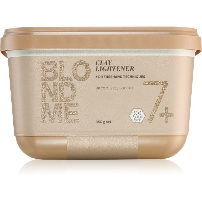 Schwarzkopf Professional Blondme Clay Lightener ensiluokkainen savea sisältävä vaalennusaine 7+ 350 g