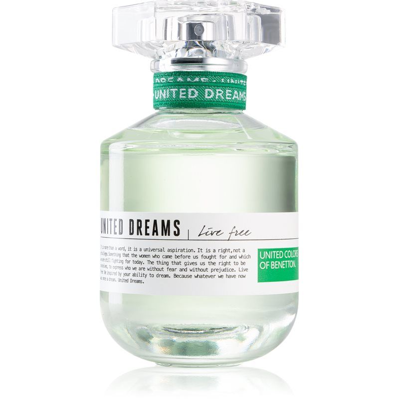 Benetton United Dreams for her Live Free Eau de Toilette -tuoksu Naisille 80 ml