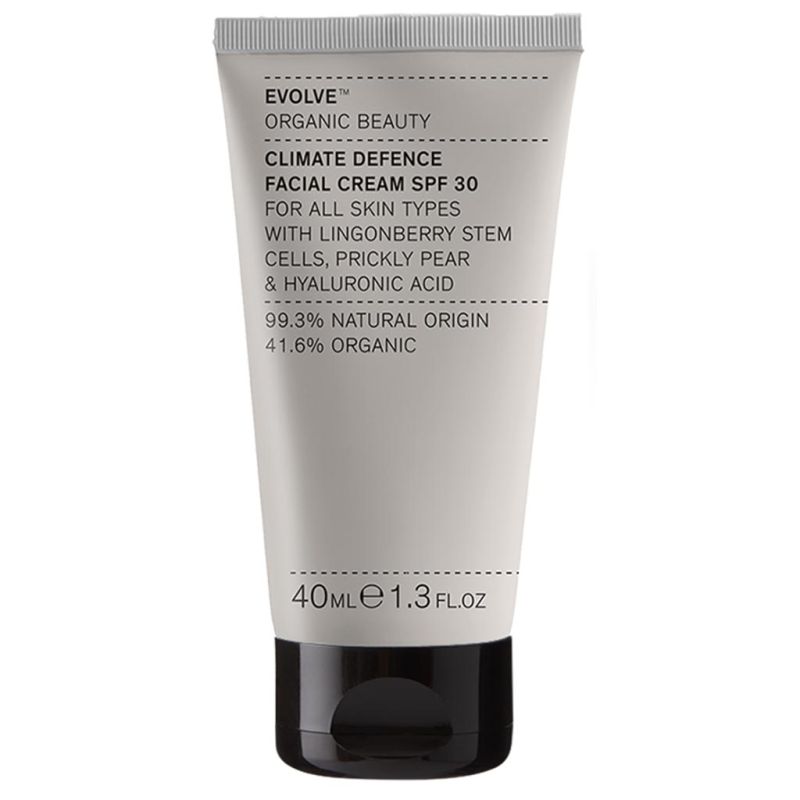 Outlet Evolve Organic Beauty Climate Defence SPF30 Cream Sävytön Kasvovoide 40ml