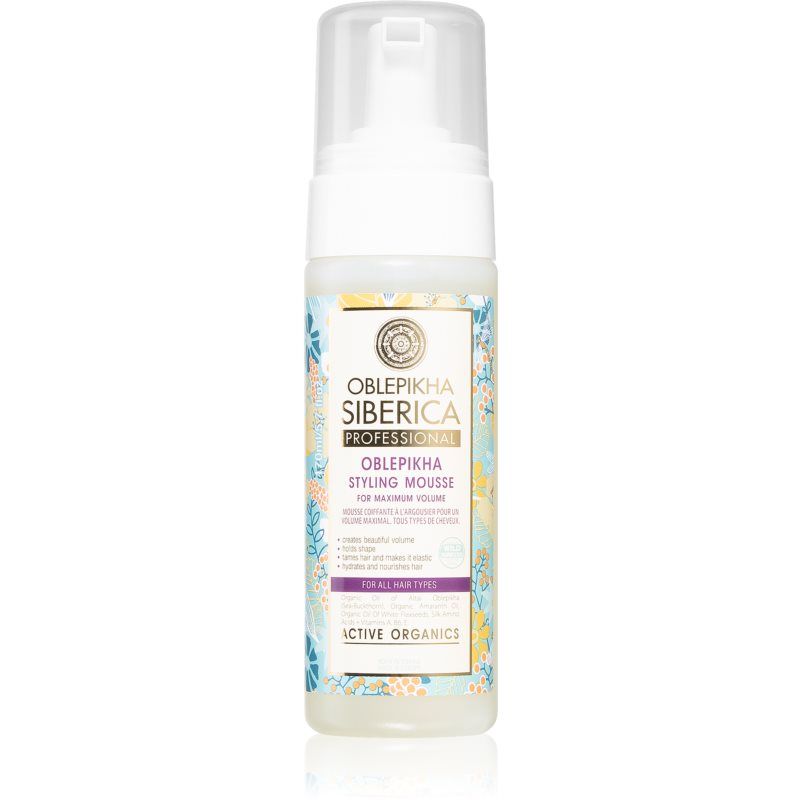 Natura Siberica Oblepikha (Sea-Buckthorn) äärimmäistä volyymia antava tyrnivaahto 170 ml
