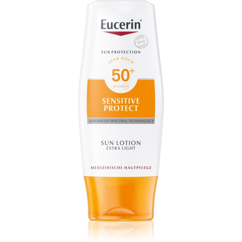 Eucerin Sun Sensitive Protect erittäin kevyt aurinkovoide SPF 50+ 150 ml
