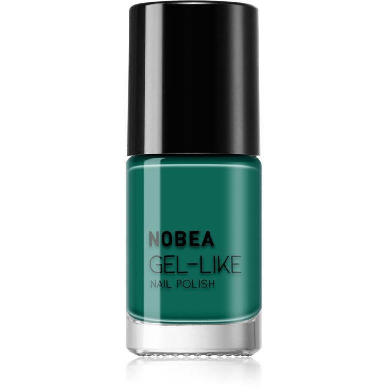NOBEA Day-to-Day Gel-like Nail Polish geelimäinen kynsilakka Sävy #N65 Emerald green 6 ml