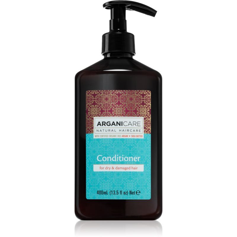 Arganicare Argan Oil & Shea Butter Conditioner hoitoaine Kuiville Ja Vaurioituneille Hiuksille 400 ml