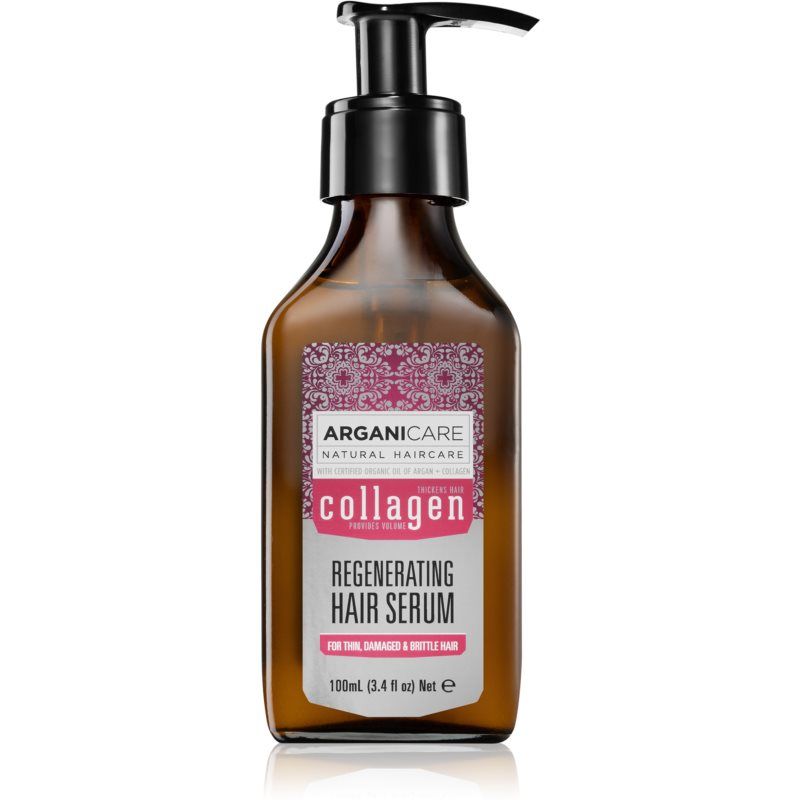 Arganicare Collagen Regenerating Hair Serum seerumi Hauraille Hiuksille 100 ml