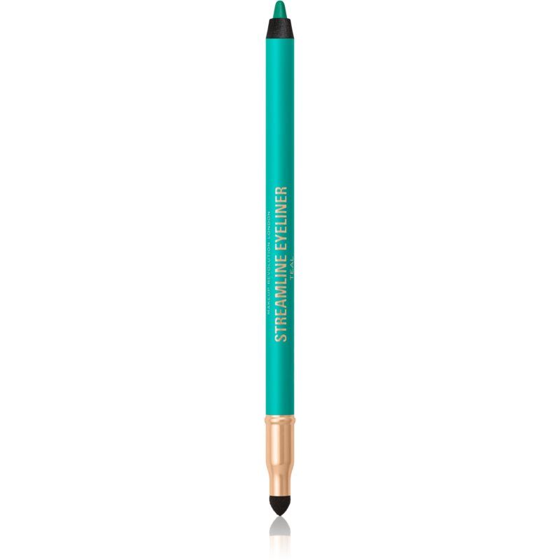 Makeup Revolution Streamline voidemainen silmänrajauskynä Sävy Teal 1,3 g