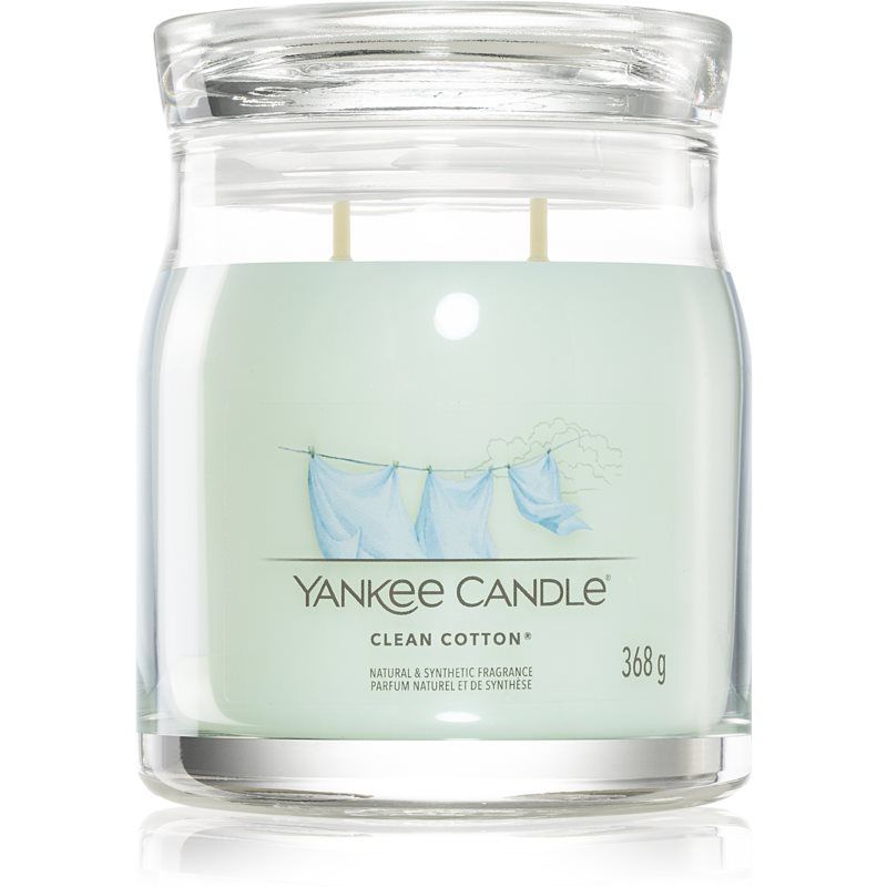 Yankee Candle Clean Cotton tuoksukynttilä Signature 368 g