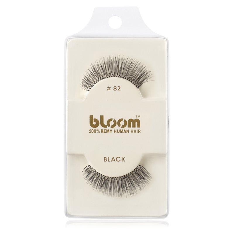Bloom Natural liimattavat ripset aidoista hiuksista No. 82 (Black) 1 cm