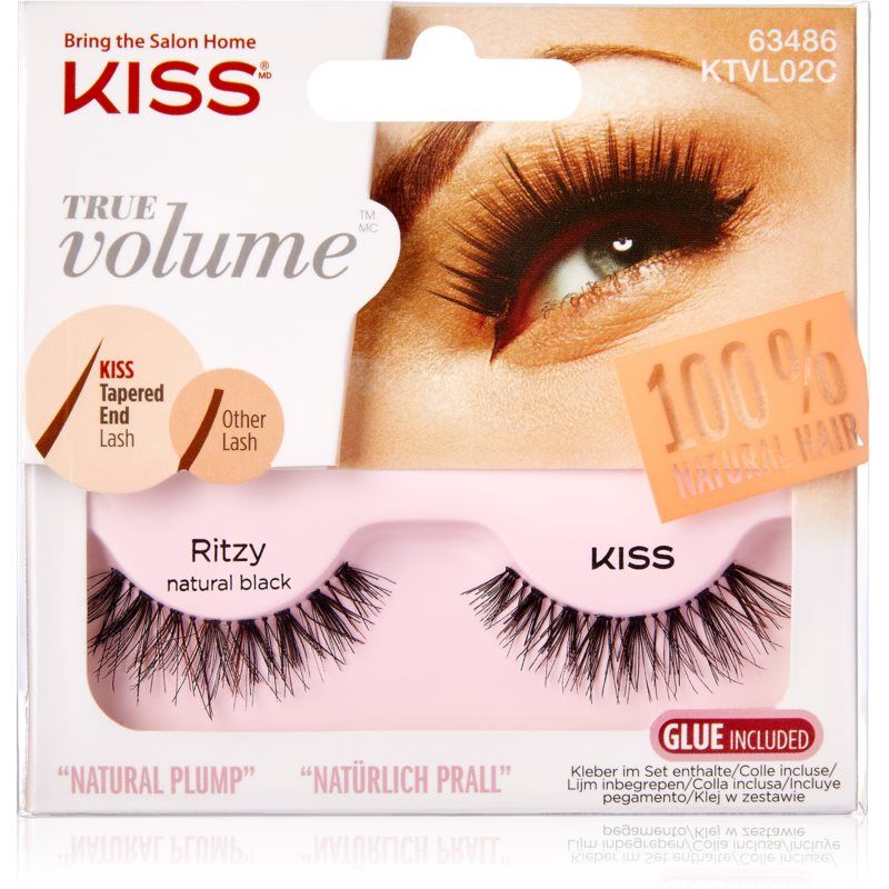 KISS True Volume Ritzy tekoripset Natural Black 2 kpl