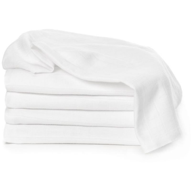 T-TOMI TETRA Cloth Diapers EXCLUSIVE COLLECTION White kestovaipat White 70x70 cm 5 kpl