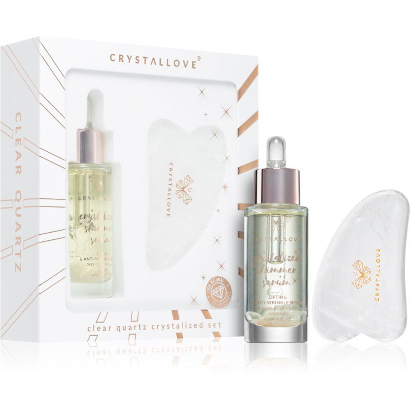 Crystallove Crystalized Clear Quartz Set ihonhoitosetti