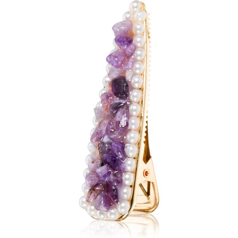 Crystallove Amethyst Hair Clip hiussolki 1 kpl