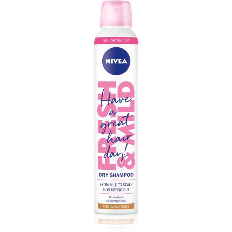 Nivea Fresh Revive kuivashampoo volyymin kasvattamiseen Medium Tones 200 ml