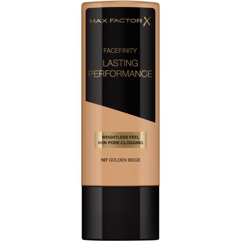 Max Factor Facefinity Lasting Performance nestemäinen meikkivoide pitkäkestoinen vaikutus sävy 107 Golden Beige 35 ml