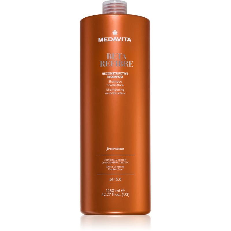 Medavita Beta Refibre Reconstructive Shampoo rakennetta uudistava shampoo elinvoimattomille hiuksille 1250 ml