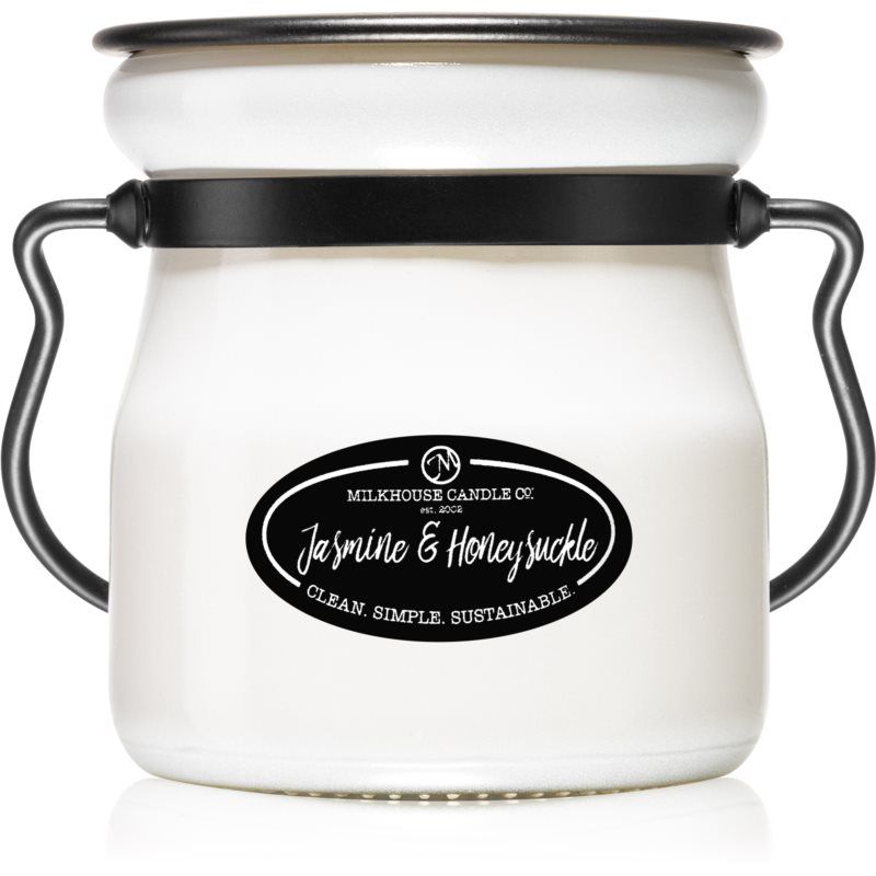Milkhouse Candle Co. Creamery Jasmine & Honeysuckle tuoksukynttilä Cream Jar 142 g