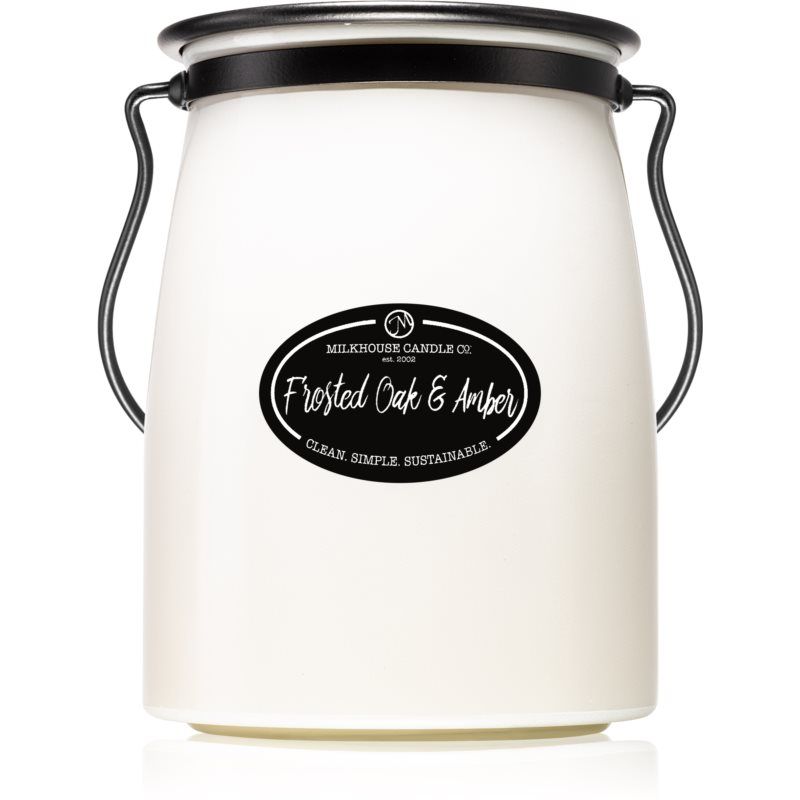 Milkhouse Candle Co. Creamery Frosted Oak & Amber tuoksukynttilä Butter Jar 624 g