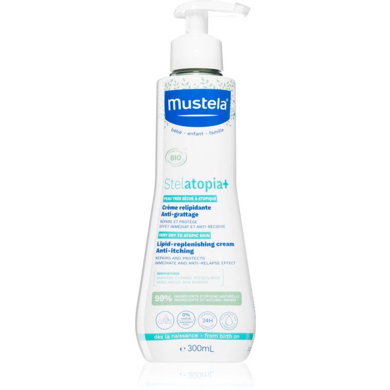 Mustela BIO Stelatopia+ rauhoittava voide syntymästä lähtien 300 ml