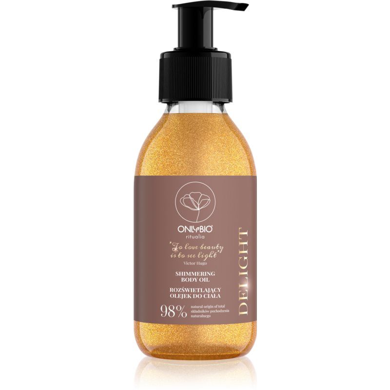 OnlyBio Ritualia Delight kimalteleva öljy vartalolle 150 ml