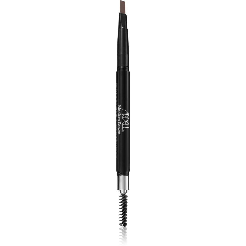 Ardell Brows automaattinen kulmakynä mukana harja 2in1 sävy Medium Brown 0.2 g