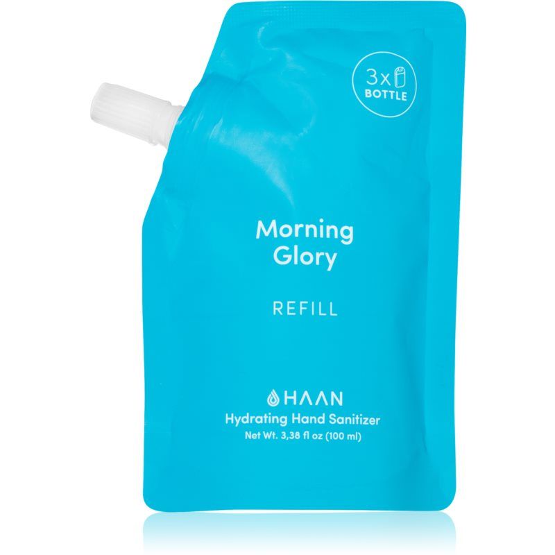 HAAN Hand Care Morning Glory puhdistava käsisuihke sisältää antibakteerisen ainesosan täyttöpakkaus 100 ml