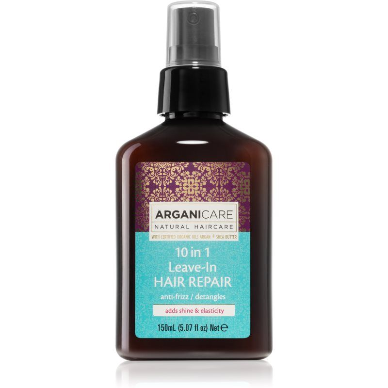 Arganicare Argan Oil & Shea Butter 10 in 1 Leave-In Hair Repair hiuksiin jätettävä hoito hiuksiin 150 ml
