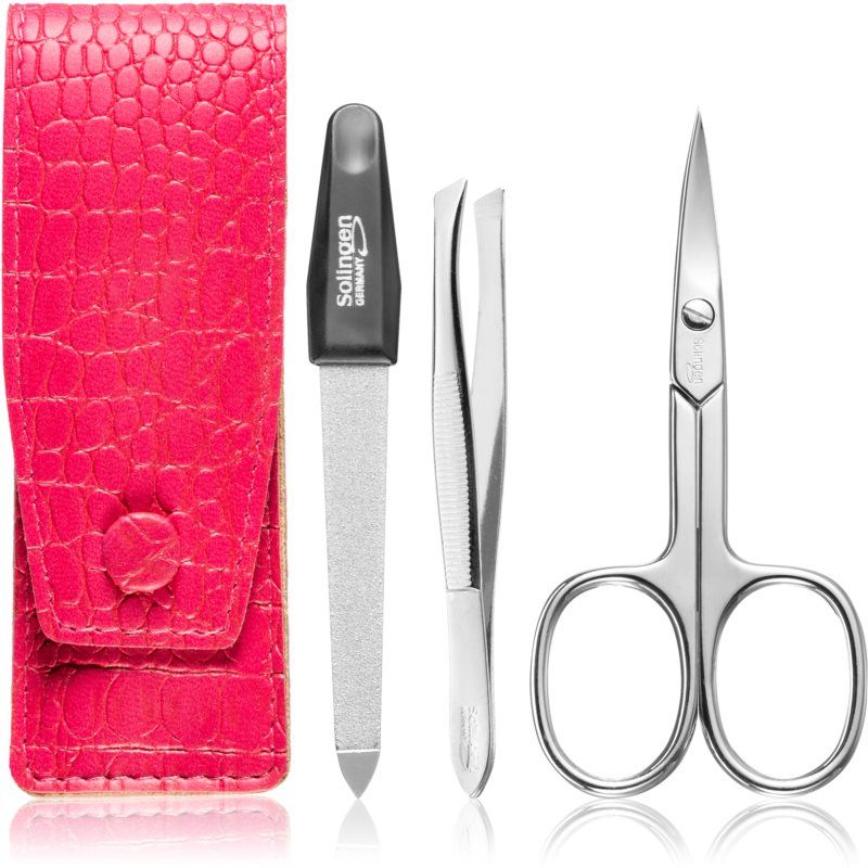 DuKaS Premium Line Solingen 892 matkasetti Pink Crocodile