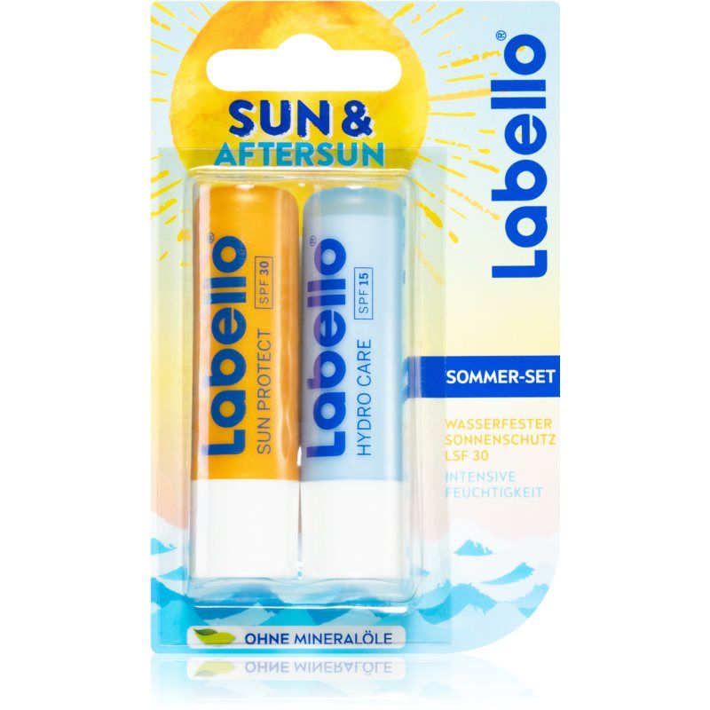 Labello Sun & Aftersun edullinen pakkaus (huuliin)