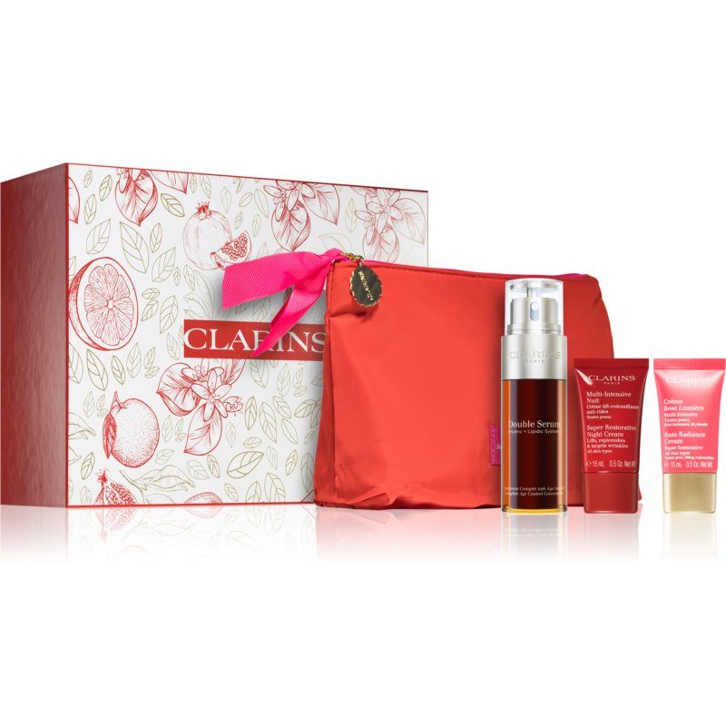 Clarins Double Serum & Super Restorative Collection lahjasetti (kypsälle iholle)