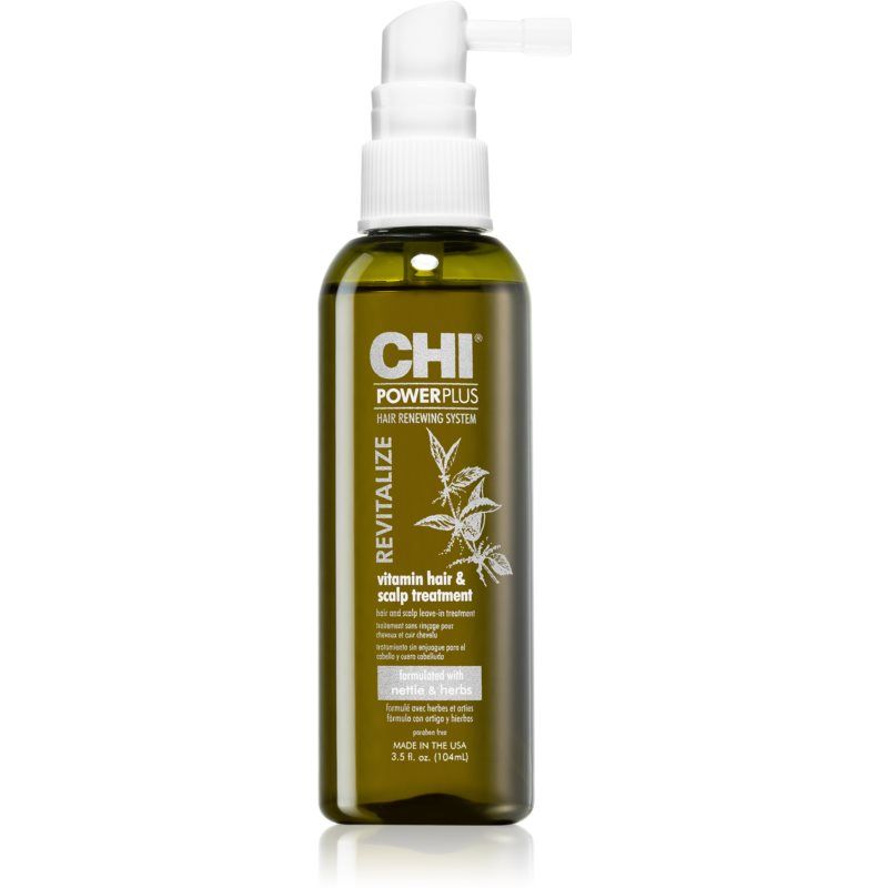 CHI Power Plus Revitalize vahvistava hiuksiin jätettävä hoito hiuksiin ja päänahkaan 104 ml