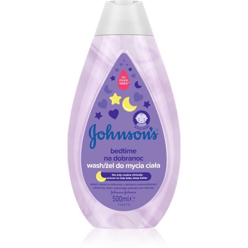 Johnson's® Bedtime hyvää unta edistävä pesugeeli lasten iholle 500 ml