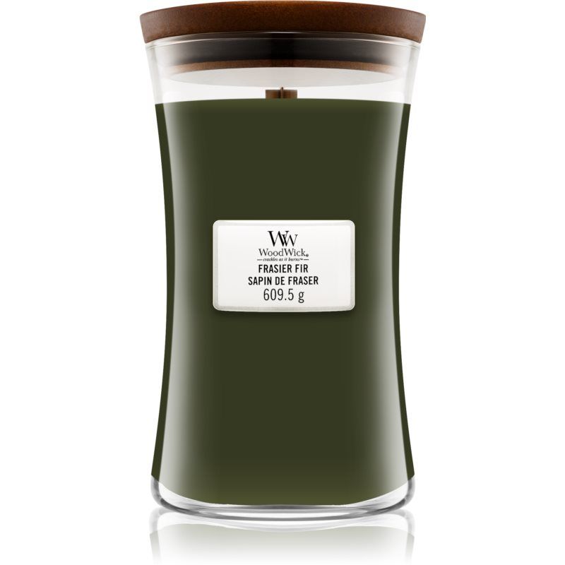 Woodwick Frasier Fir tuoksukynttilä sisältää puusydämen 609.5 g