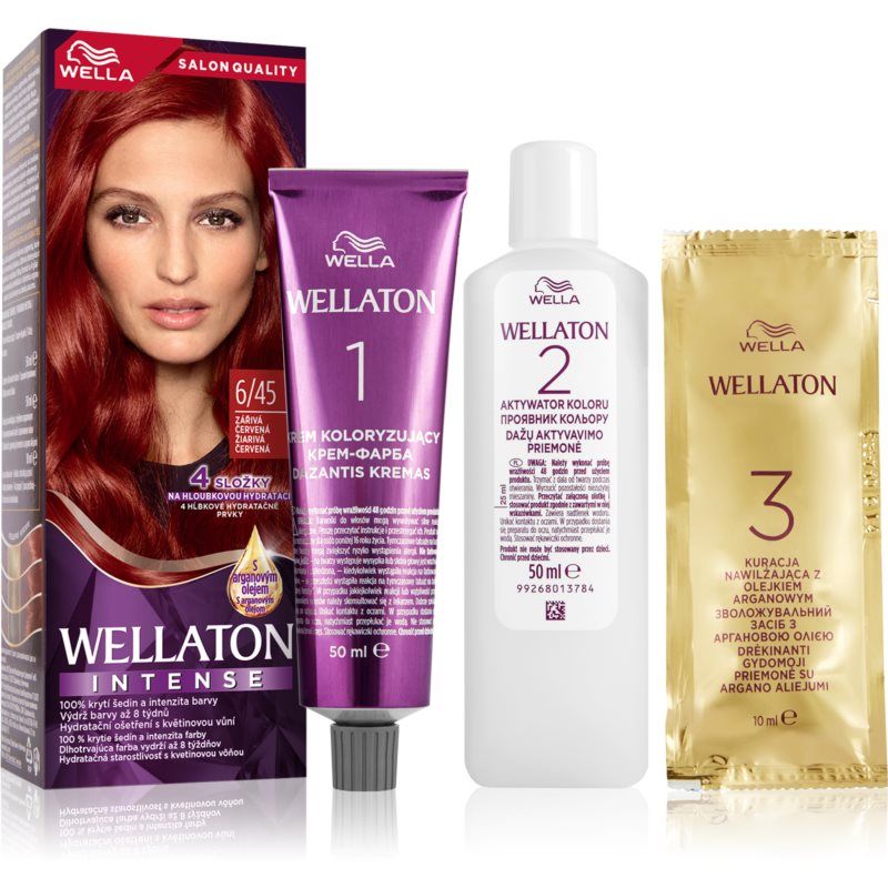 Wella Wellaton Intense kestohiusväri sisältää arganöljyä sävy 6/45 Red Passion 1 kpl