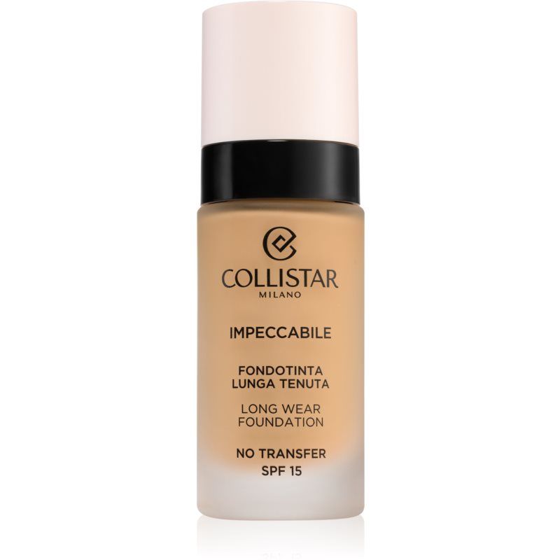 Collistar Impeccabile Long Wear Foundation pitkäkestoinen meikkivoide SPF 15 4N Sand 30 ml